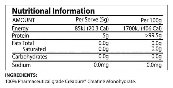 CREATINE MONOHYDRATE BY ATP SCIENCE