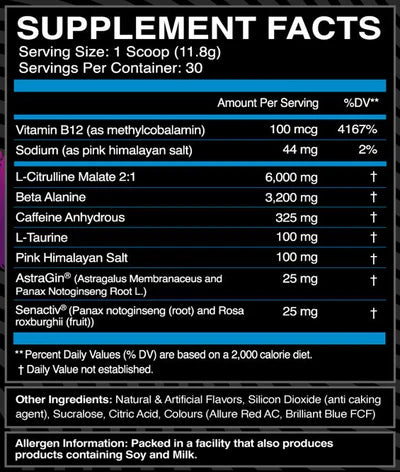 Enrage Black by E Flow Nutrition