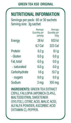 Green Tea + Resveratrol by X50