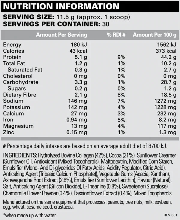 OXYSLEEP COLLAGEN COCOA BY EHP LABS