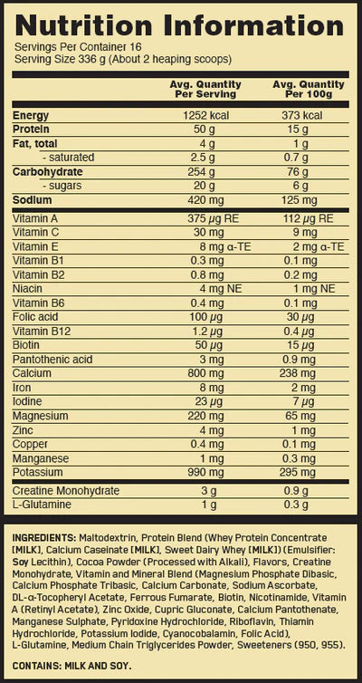 SERIOUS MASS BY OPTIMUM NUTRITION