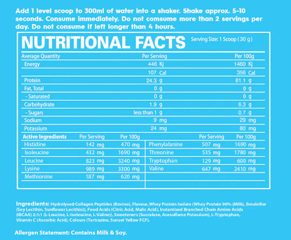 PROTEIN H2O + COLLAGEN BY FITFRENZY