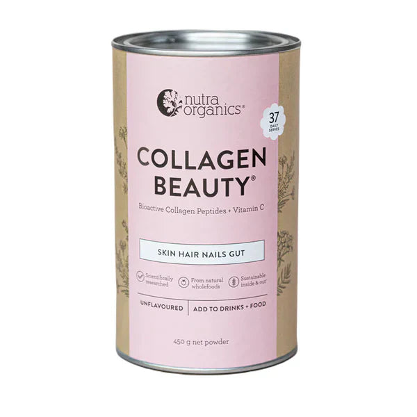 Collagen Beauty (Skin Hair Nails Gut) Powder by Nutra Organics