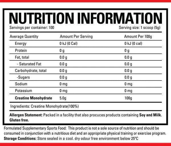 PRECISION CREATINE MONOHYDRATE BY PRECISION NUTRITION