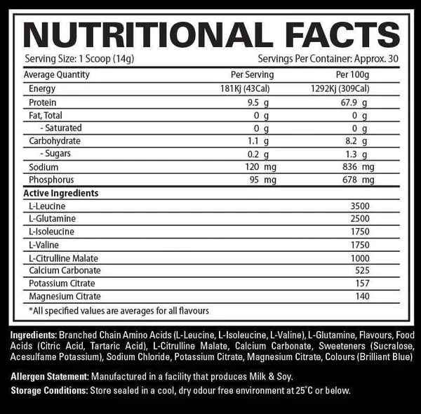 PRECISION BCAA BY PRECISION NUTRITION